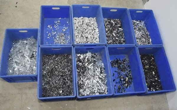 Separated materials from Ecoreco’s recycling operations